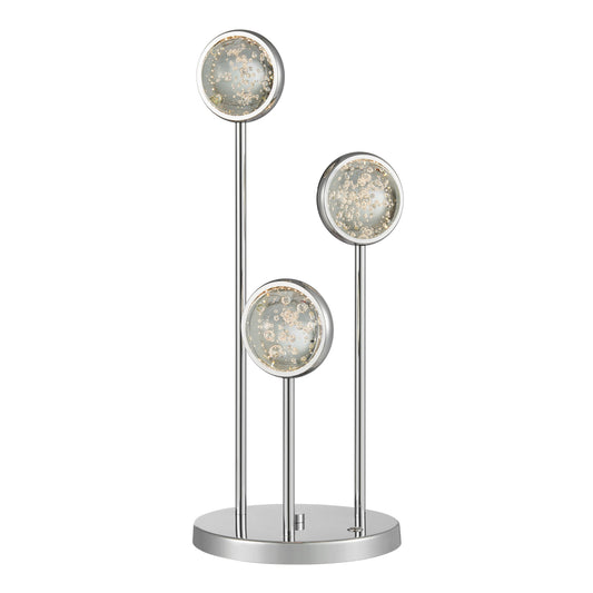 Bubbling Glow Table Lamp // Chrome
