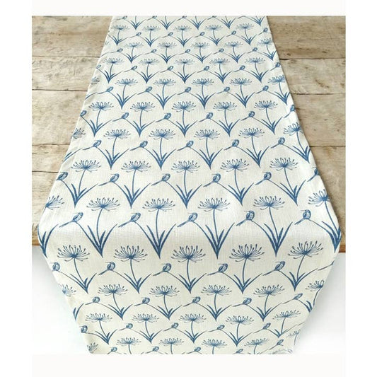 French Home Botanical Sugarbird Runner - Sky