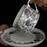 Forest Theme Ceramic Coffee Cup & Saucer Set