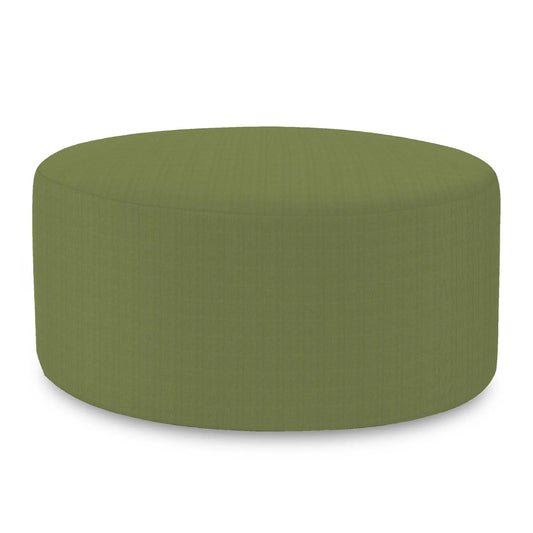 Universal Round Ottoman Cover Seascape Moss -Cover Only