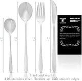 24-Piece Stainless Steel Silverware Set for 6