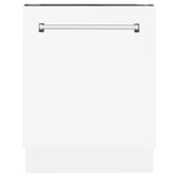24" Dishwasher with White Matt panel, Stainless Tub, DWV-WM-24