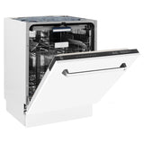 24" Dishwasher with White Matt panel, Stainless Tub, DWV-WM-24
