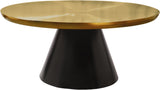 Martini Metal Contemporary Coffee Table - Stylish Round Design for Modern Living Spaces Decor