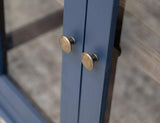 4 Glass Door Console | Mid-Century Modern Genova Design