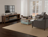 Olimpia Electric Fireplace TV Stand | Mango Wood Design