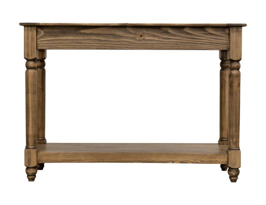 Handcrafted Tiffany Sofa Table - Solid Pine Wood with Hand-Turned Legs