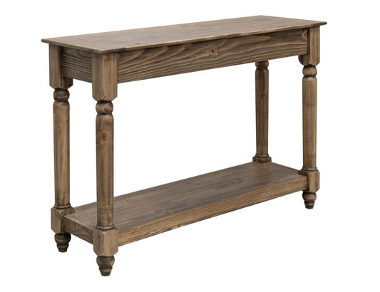 Handcrafted Tiffany Sofa Table - Solid Pine Wood with Hand-Turned Legs