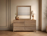 Parota Wood Mirror | Elegant Bedroom Décor with Distinctive Grain
