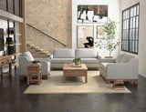 Wooden Frame Loveseat with Two Cushions - Samba Collection