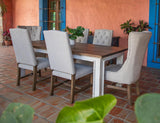 Aruba Button-Tufted Back Chair | Durable Polyester Linen-Look