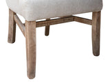 Aruba Wooden Chair - Upholstered Polyester Linen Look