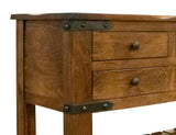 6 Drawer Sofa Table | Parota Wood Hand-Distressed Console