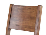 Parota 24" Barstool - Padded Faux Leather Seat with Wooden Frame