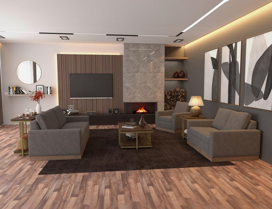 Wooden Frame & Base Armchair | Georgia Sectional Furniture