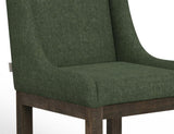 Upholstered Barstool with Wooden Frame & Base | Modern Kitchen Seating