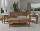1 Drawer End Table - Mango Wood Olimpia Collection