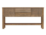 2 Drawer 2 Door Mango Wood Sofa Table | Olimpia Collection