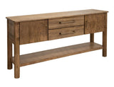 2 Drawer 2 Door Mango Wood Sofa Table | Olimpia Collection