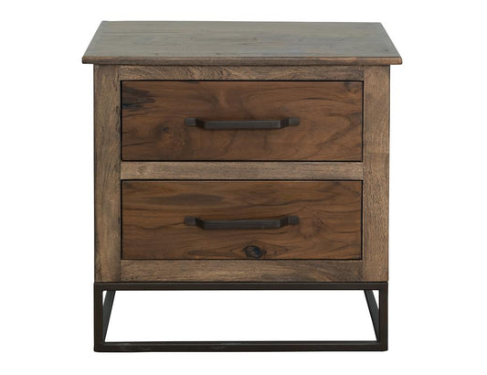 2 Drawer Nightstand | Teka Collection Mango Wood Teak