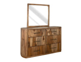 Balam Handcrafted Mango & Teak Wood Mirror | Modern Organic Design