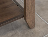 4 Drawer Cocktail Table with Shelf | Natural Teca Wood Design