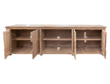 4 Door TV Stand 88" - Natural Parota Collection