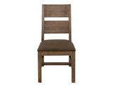 Natural Teca Wooden Chairs - Melina Wood Upholstered Seating
