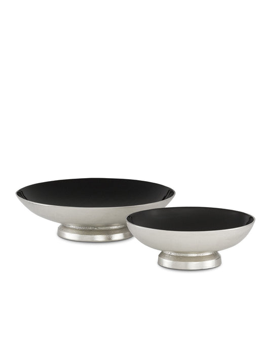 Varu Silver & Black Bowl Set of 2