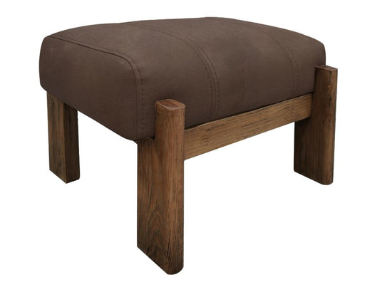 Wooden Frame Ottoman with Upholstered Base | Balam Collection