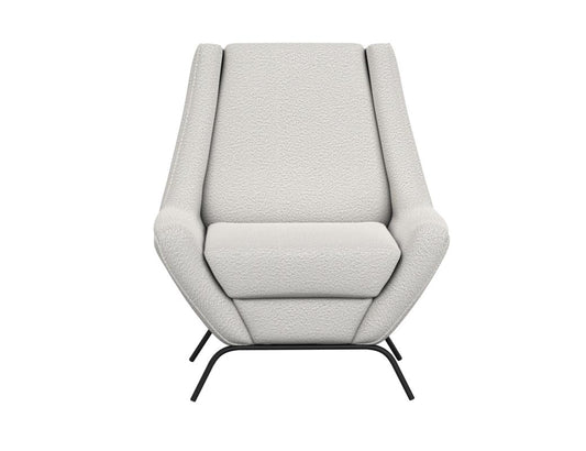 Tyne Armchair | Wooden Frame Metal Base Industrial Design