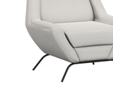 Tyne Armchair | Wooden Frame Metal Base Industrial Design