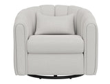Wooden Frame & Metal Base 360 Swivel Armchair | Viera