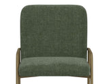 Upholstered Barstool with Wooden Frame & Metal Base | Modern Bar Seating