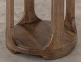1 Shelf Chairside Table - Handcrafted Mango & Teak Wood