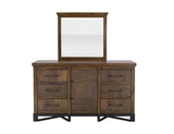 Walnut Bedroom Mirror | Parota Wood Design | Modern Elegance