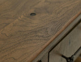 3 Drawer Walnut Sofa Table - Parota Wood Occasional Table