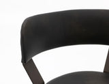 Maison Bar Stool - Modern Wooden Frame & Metal Base Barstool