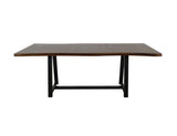 Walnut Live Edge Dining Table | Modern Trestle Design