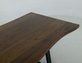 Walnut Live Edge Dining Table | Modern Trestle Design