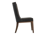 Walnut Upholstered Wooden Chair | Solid Melina Wood Dining