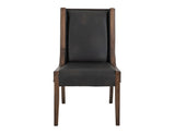 Walnut Upholstered Wooden Chair | Solid Melina Wood Dining