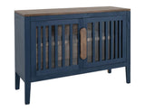 Autumn Console - 2 Door Pine Wood Storage Cabinet with Shelf