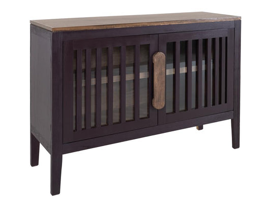 Autumn Console - 2 Door Pine Wood Storage Cabinet with Shelf