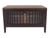 Autumn Console - 2 Door Pine Wood Storage Cabinet with Shelf