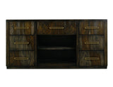 7 Drawer Black Balam Console Table | Mango & Teak Wood Storage