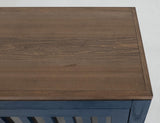 Autumn Console - 2 Door Pine Wood Storage Cabinet with Shelf