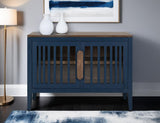 Autumn Console - 2 Door Pine Wood Storage Cabinet with Shelf