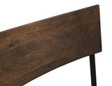 Wooden Frame & Metal Base Bar Stool | Modern Industrial Design