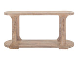 1 Shelf White Balam Sofa Table - Handcrafted Mango & Teak Wood